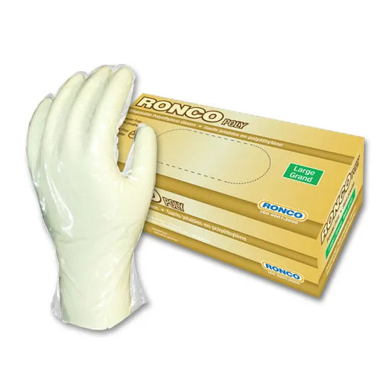 Ronco poly gloves 500/Pack