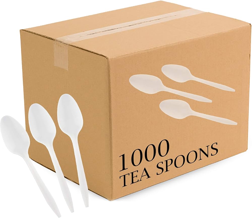 Plastic Tea Spoon medium weight 1000/Case